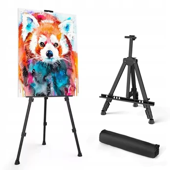 Lauko tapybos stovas trikojis 170 cm, aliuminis, su dėklu