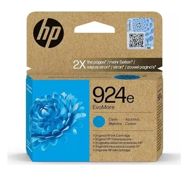 HP 924e EvoMore Cyan Original Ink Cart | 4K0U7NE#LS3