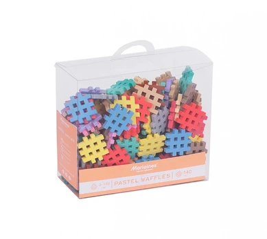Marioinex „Waffle Mini Pastel“ statybiniai blokeliai 140 elementų