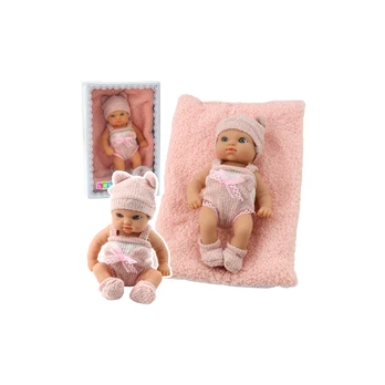 Lean Toys Lėlė kūdikis su antklode, 18 cm