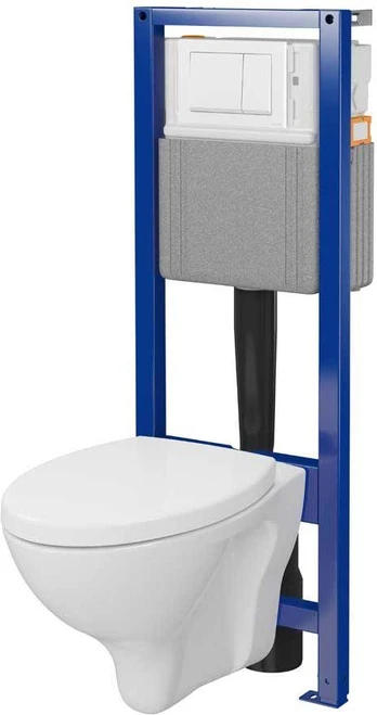 WC frame set C04 with w/h bowl City, SC seat,