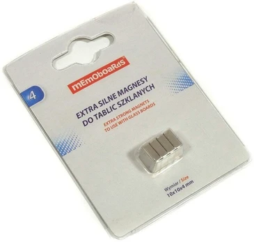 Metaliniai magnetai Memoboards, 4 vnt.