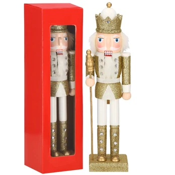 Dekoracija, "Spragtukas" Springos Nutcracker CA0916, 38 cm, aukso