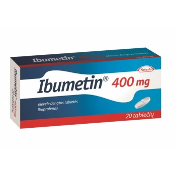 IBUMETIN 400 mg plėvele dengtos tabletės N20