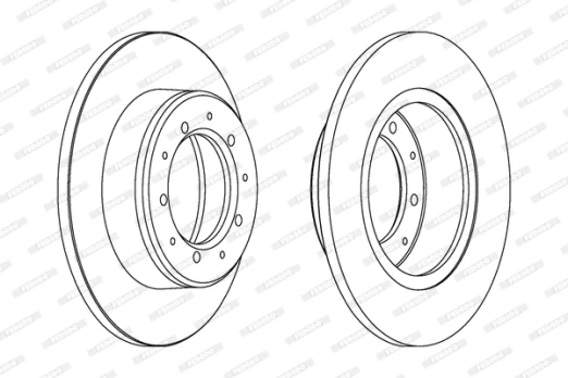 FERODO DDF283C Brake Disc