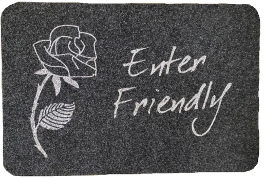 Kilimėlis RICCO Porto Enter Friendly, 40 x 60 cm, tekstilinis, 869-008