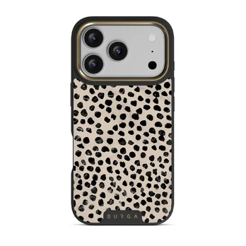 Almond Latte - Cute iPhone 17 Pro Case, Elite Dark (MagSafe) / Gold