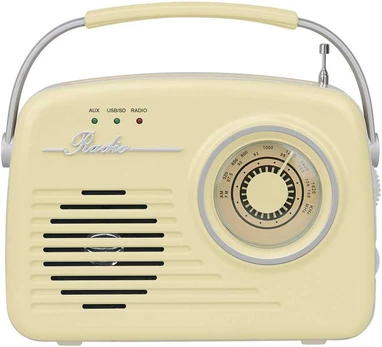 Telforceone Setty Bluetooth garsiakalbis with radio Retro P350 beige
