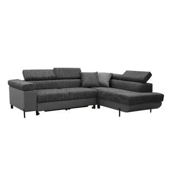 Kampinė sofa su miegojimo funkcija ADI, pilka