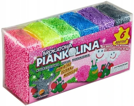 Vaikai Plastilinas-Putos Shine 6 Spalv