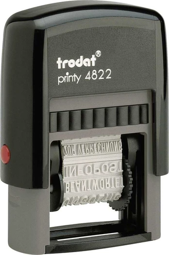 Trodat savaiminio dažymo datos antspaudas 4817 12 įrašų 8mm