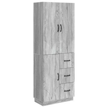 Spintelė 2 pcs Pilka Sonoma Apdirbta mediena