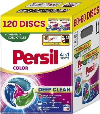 Skalbimo kapsulės Persil Deep Clean Color, 120 vnt.