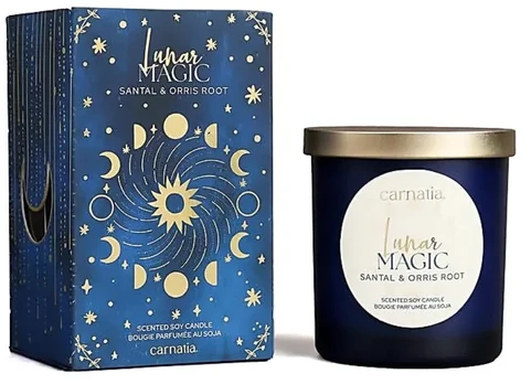 Kvepianti sojų vaško žvakė Lunar Magic, Carnatia „Starry Spell”