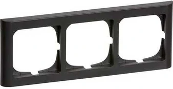LAURITZ KNUDSEN FUGA® ramme Softline 631 modul vandret tripelKoksgrå