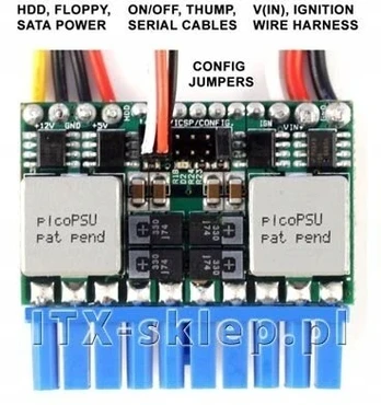 Picopsu Carpc M3-atx 125w 6-24v maitinimo šaltinis