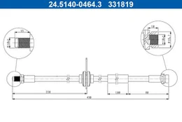Stabdžių žarnelė ATE 24.5140-0464.3