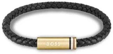 Hugo Boss Stilinga odinė apyrankė Ares Single 1580624