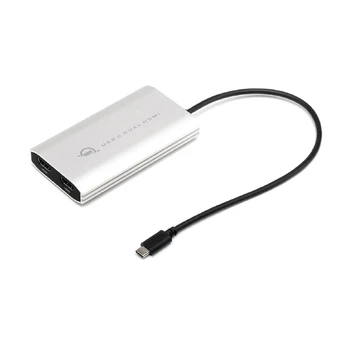 OWC USB-C auf Dual HDMI 4K Ekranas Adapteris, Geeignet für Apple M1 & M2 Macs und PCs mit USB-C oder Thunderbolt