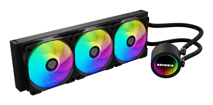 Genesis Hydria 360 ARGB juoda