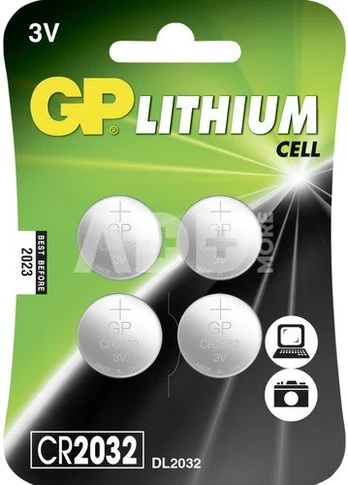 GP Battery GP Bateria Cell CR2032 220mAh 4 vnt.