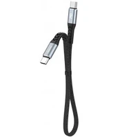 Juodas USB-C - USB-C PD 100W 5A 23cm laidas "Dudao L10C"