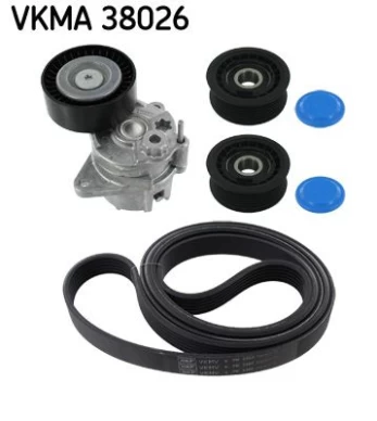 V formos rumbuotas diržas, komplektas SKF VKMA 38026