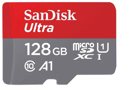 SanDisk Ultra SD kort inkl. adapter 128GB