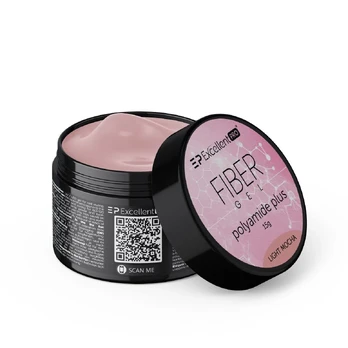 EXCELLENT PRO_Fiber Gel Polyamide Plus statybinis gelis Light Mocha 15g