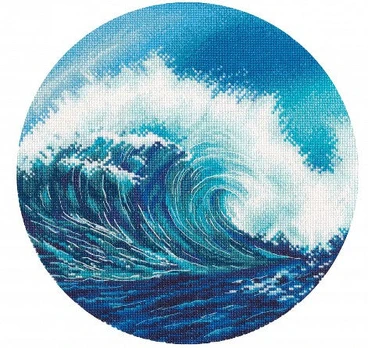 Cross stitch kit "Sea wave" S1558