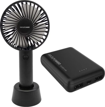RealPower Mobile bundle, Mobile Fan + PB-10000 mini HD (375356)