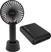 RealPower Mobile bundle, Mobile Fan + PB-10000 mini HD (375356) kaina