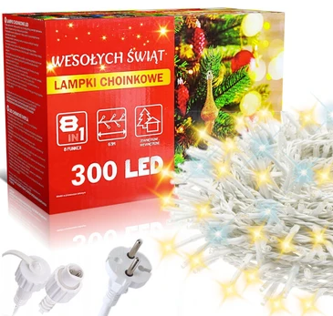 Kalėdinė girlianda, 300 LED, 15.2 m