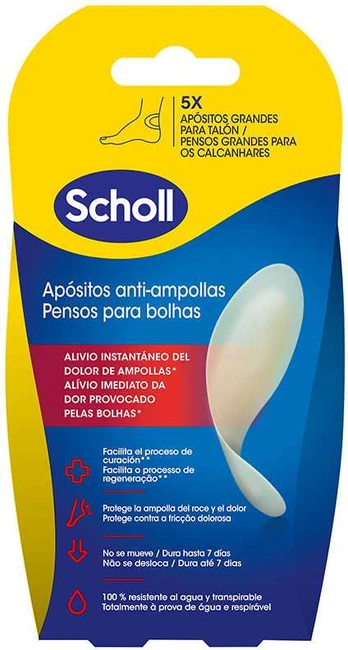 Scholl Large anti-blister DRESSINGS 5 units