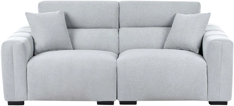 Beliani Trivietė sofa FAUSKAN Mėlyna