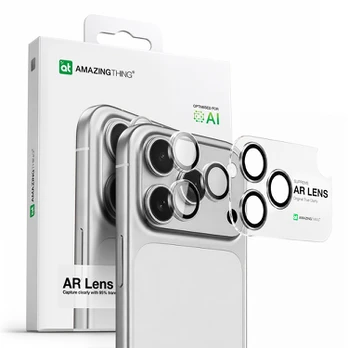 AmazingThing Lens Glass for iPhone 17 Pro / Pro Max with Juodas Aluminum Frame