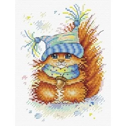 Winter Squirrel SM-395 - Siuvinėjimo rinkinys