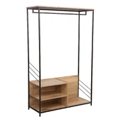 Hallway shelf DIMITRA 100x40xH160cm, rustic/black kaina