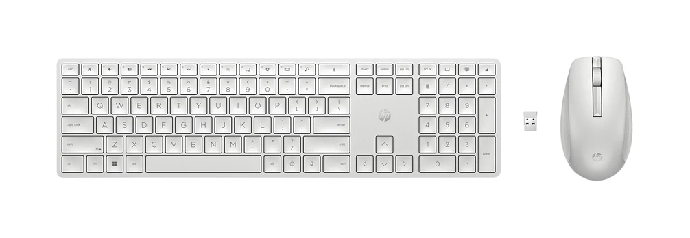 HP Wireless 650 Mouse Keyboard Combo - White - ENG
