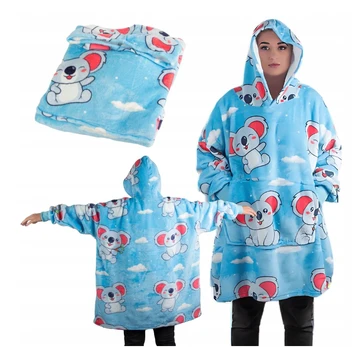 Šiltas Pledas - Džemperis "Koala 2in1" oversize, XXL
