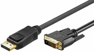 Kabelis Ekranas Port DP - DVI-D (24 pin) Goobay 1m kaina