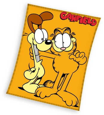 Garfield Lazy Days koralų spalvos vilnos antklodė 150x200cm