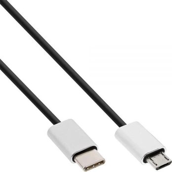 Kabelis USB InLine USB-C - microUSB 1.5 m Juodas (35844)