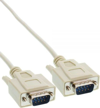 InLine DB-9 - DB-9, 3m, Kremas (12213)