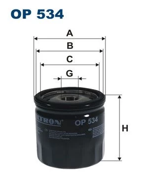 Alyvos filtras FILTRON OP 534