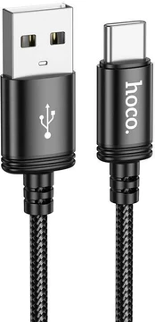 Cable USB A į USB C Hoco 3A 2 m X89 juodas