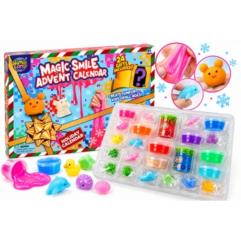 Advento kalendorius „Magic Smile“ – 24 squishy ir slime staigmenos