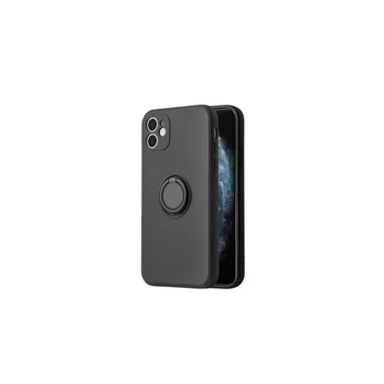 iLike Apple iPhone 12 Pro silikoninis žiedas, juodas