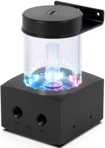 Rezervuaras Alphacool Core 100 Aurora ARGB expansion tank, Acrylic, 0.2 l, 13.1 cm, juoda