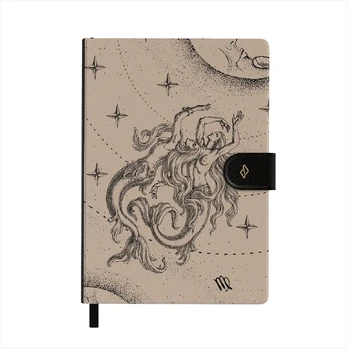 Virgo - Notebook, A5 (14.8 x 21cm) / Lined / Beige